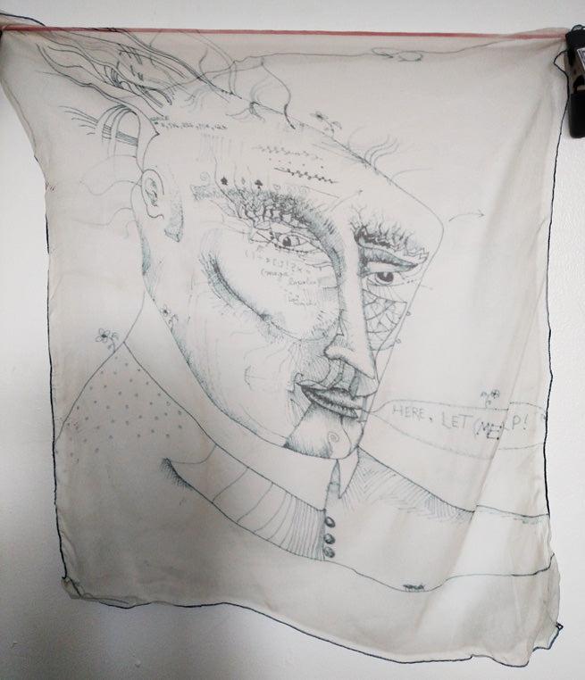 RBM drawing on China Silk